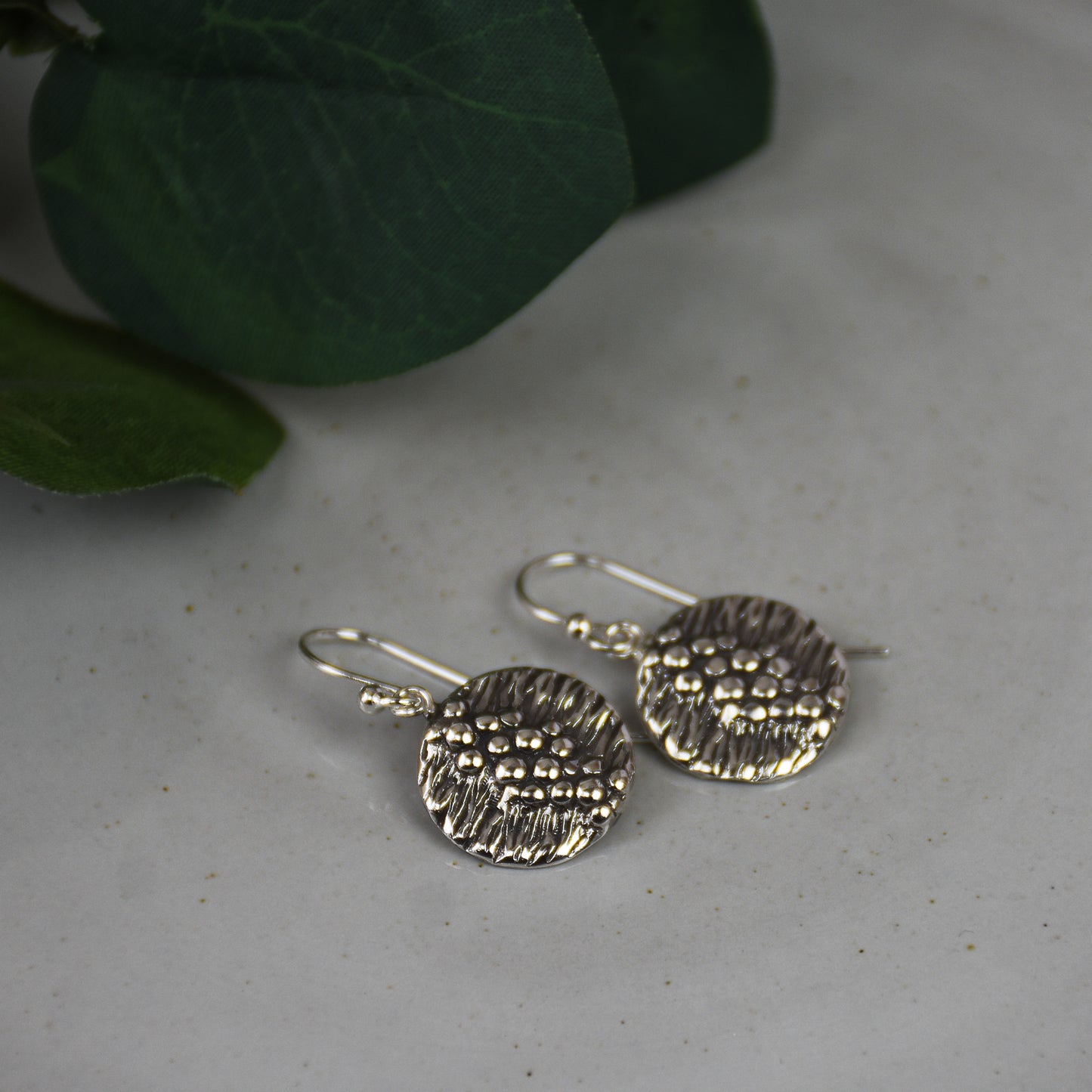 River Rock Sterling Silver Earrings