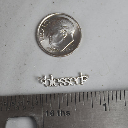 Custom Laser Cut Connector - Sterling Silver Charm