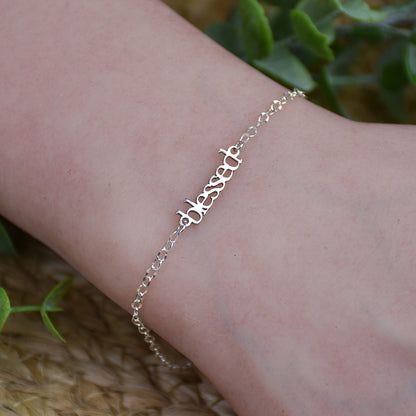 Custom Laser Cut Connector - Sterling Silver Charm