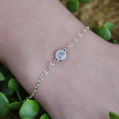 Boho Rainbow Link - Sterling Silver Charm