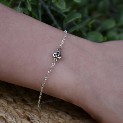 Trinity Knot Link Bracelet - Sterling Silver